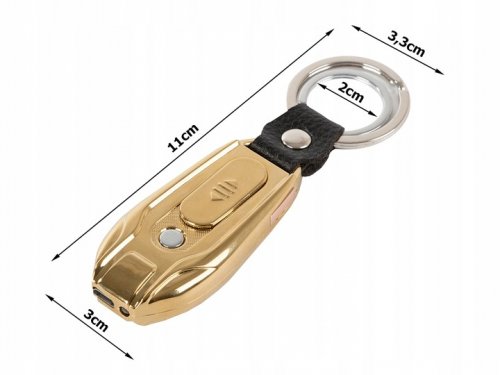 Verk 08373 Zapalovač USB s LED osvětlením grafit