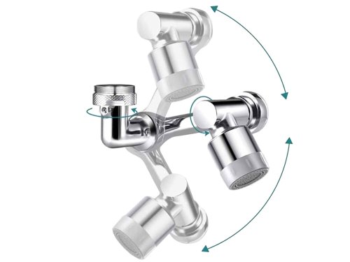 Verk 01792 Predlžovací nadstavec na vodovodný kohútik 1080 ° chróm