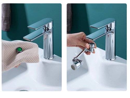 Verk 01792 Predlžovací nadstavec na vodovodný kohútik 1080 ° chróm