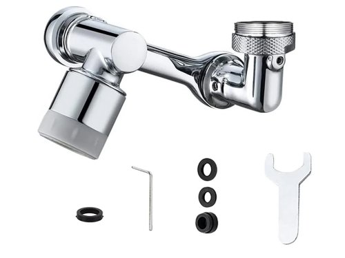 Verk 01792 Predlžovací nadstavec na vodovodný kohútik 1080 ° chróm