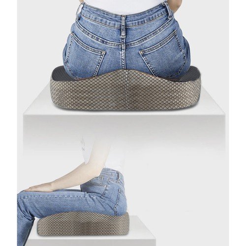 Malatec 21915 Ortopedický podsedák z paměťové pěny 46 x 36 x 11 cm bílošedá