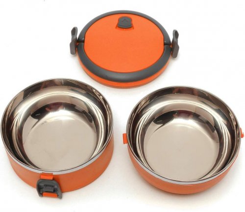APT Termo jedlonosič so sklopnými ušami 2x 0,5l oranžová