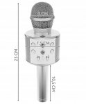 Izoxis 22188 Karaoke bluetooth mikrofon stříbrná