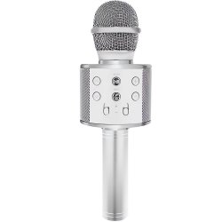 Izoxis 22188 Karaoke bluetooth mikrofon stříbrná
