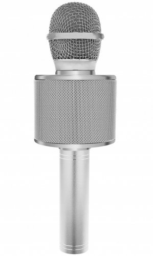 Izoxis 22188 Karaoke bluetooth mikrofon stříbrná