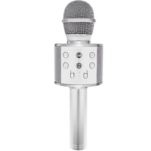 Izoxis 22188 Karaoke bluetooth mikrofon stříbrná