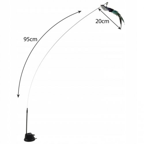 Purlov 22099 Škrabadlo pro kočky s přísavkou 95 cm 