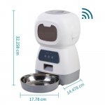 Nuxie 2557 Automatický dávkovač krmiva pre domáce zvieratá Wifi, 3,5 L