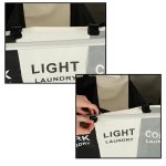 Verk 01942 Trojitý kôš na bielizeň 135 l šedá