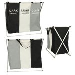 Verk 01942 Trojitý kôš na bielizeň 135 l šedá