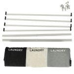 Verk 01942 Trojitý kôš na bielizeň 135 l šedá