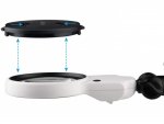 Verk 09160 Držáček s lupou-třetí ruka, 3 LED 