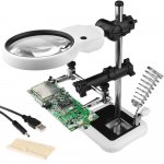 Verk 09160 Držáček s lupou-třetí ruka, 3 LED 