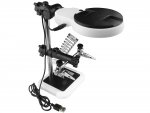 Verk 09160 Držáček s lupou-třetí ruka, 3 LED 