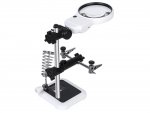 Verk 09160 Držáček s lupou-třetí ruka, 3 LED 