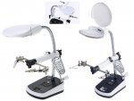 Verk 09162 Držiačik s lupou-tretia ruka, 5 LED