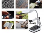 Verk 09162 Držiačik s lupou-tretia ruka, 5 LED