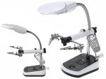 Verk 09162 Držiačik s lupou-tretia ruka, 5 LED