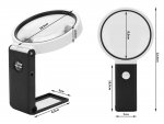 Verk 09176 Multifunkčná lupa s LED osvetlením, zväčšenie 10x, 25x