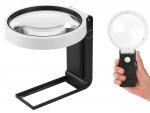 Verk 09176 Multifunkčná lupa s LED osvetlením, zväčšenie 10x, 25x