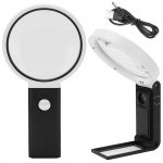 Verk 09176 Multifunkčná lupa s LED osvetlením, zväčšenie 10x, 25x