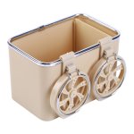 Verk 10082 Držiak na nápoje, papierové vreckovky do auta čierna