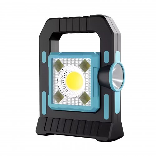 Verk 12290 Solární LED multifunkční přenosná kempingová svítilna USB dobíjecí oranžová