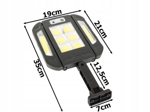 Verk 12291 Solárne osvetlenie 136 LED, IP67, senzor pohybu,/súmraku, diaľkové ovládanie