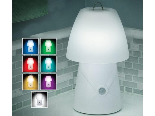 Verk 12295 Nočná Lampa LED RGB, pohybový senzor, 25 cm biela