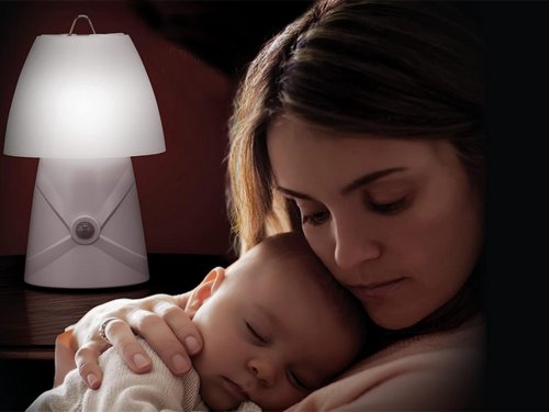 Verk 12295 Nočná Lampa LED RGB, pohybový senzor, 25 cm biela