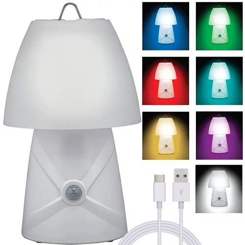 Verk 12295 Nočná Lampa LED RGB, pohybový senzor, 25 cm biela