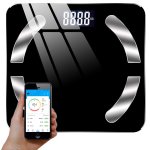Verk 17086 Analytická osobní váha Bluetooth 180 kg černá