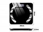 Verk 17086 Analytická osobná váha Bluetooth 180 kg čierna