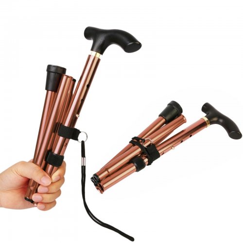 Foxter 1022 Skladacia palica hliník 92 cm hnedá