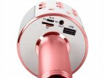 Verk 01377 Karaoke Bluetooth mikrofon, 1800mAh světle růžová