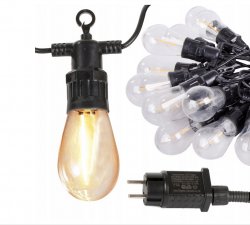 Verk 12301 LED Venkovní dekorační řetěz girlanda 10 žárovek, IP44, 10 m