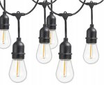 Verk 12300 LED Venkovní dekorační řetěz girlanda 15 žárovek, IP44, 15 m