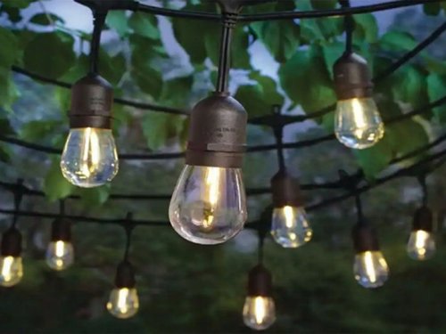Verk 12300 LED Venkovní dekorační řetěz girlanda 10 žárovek, IP44, 10 m