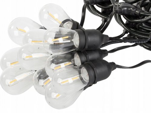 Verk 12300 LED Venkovní dekorační řetěz girlanda 10 žárovek, IP44, 10 m