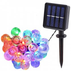 Verk 12298 Solárna dekoračná reťaz girlanda 40 LED, 700 cm, Multicolor