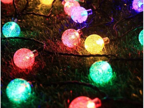 Verk 12298 Solárna dekoračná reťaz girlanda 40 LED, 700 cm, Multicolor