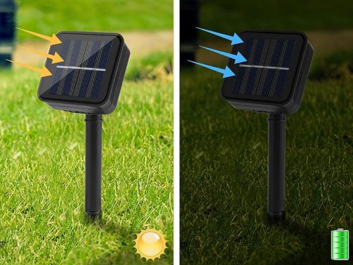 Verk 12298 Solárna dekoračná reťaz girlanda 40 LED, 700 cm, Multicolor