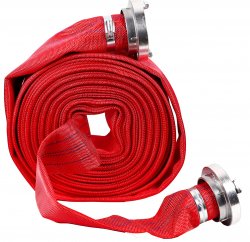 GGV 812 Požární hadice 2", 20m, 8 bar s rychlospojkami červená