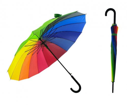GGV Deštník duhový 120 cm duhový