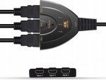 Verk 06290 Spínač HDMI 3 v 1 FULL HD, 4K Splitter 