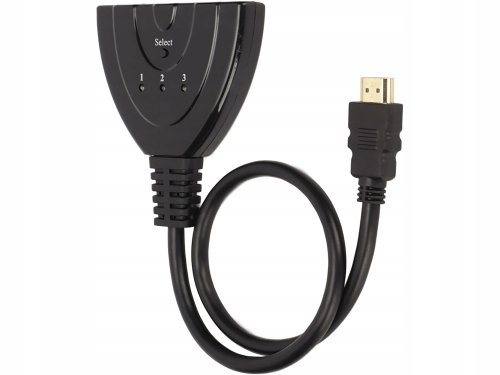 Verk 06290 Spínač HDMI 3 v 1 FULL HD, 4K Splitter 