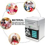 Verk 01938 Detská pokladnička trezor strieborná