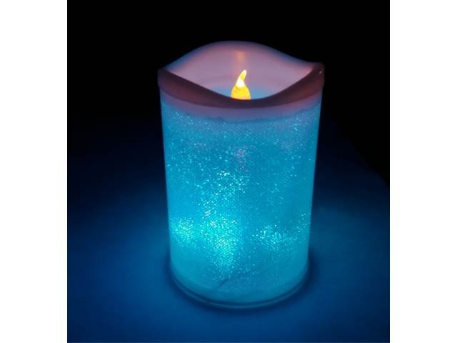ART 0372 LED svíčka na baterie 12 cm RGB