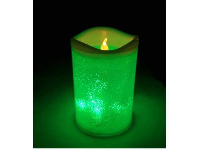 ART 0372 LED svíčka na baterie 12 cm RGB