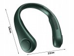 Verk 24418 Prenosný mini ventilátor na krk zelená